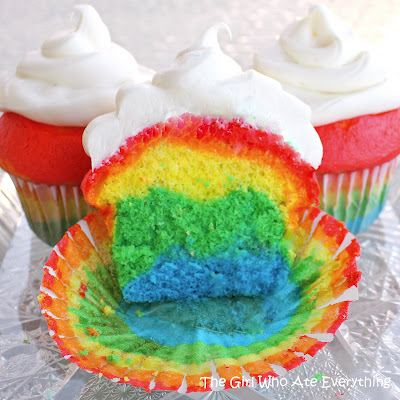 Rainbow Pride Cupcakes from The Girl Who Ate Everything